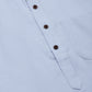 Jompers Men's Blue Cotton Solid Kurta Pyjama | Swadesiicart
