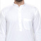 Jompers Men White Solid Kurta with Pyjamas | Swadesiicart