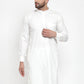 Jompers Men White Solid Kurta Only | Swadesiicart