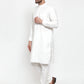 Jompers Men White Solid Kurta Only | Swadesiicart