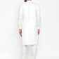 Jompers Men White Solid Kurta with Churidar | Swadesiicart