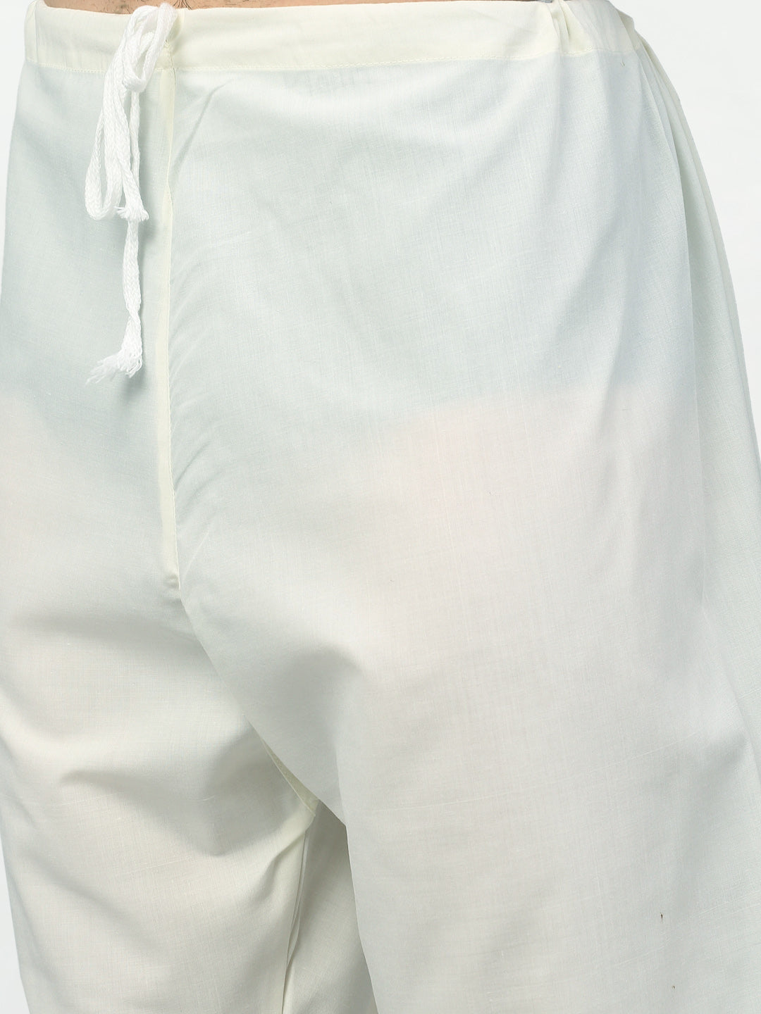 Jompers Men Yellow Chikankari Kurta with Churidar | Swadesiicart
