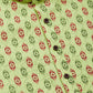 Jompers Men's Green Cotton Ikat printed kurta Only | Swadesiicart
