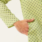 Jompers Men's Green Cotton printed kurta Pyjama Set | Swadesiicart