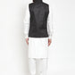 Jompers Men's Solid Kurta Pajama with Solid Waistcoat | Swadesiicart