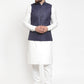 Jompers Men's Beautiful Solid Kurta Pajama with Solid Waistcoat | Swadesiicart