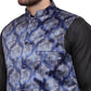 Jompers Men's Solid Cotton Kurta Pajama with Printed Waistcoat (Blue-B) | Swadesiicart