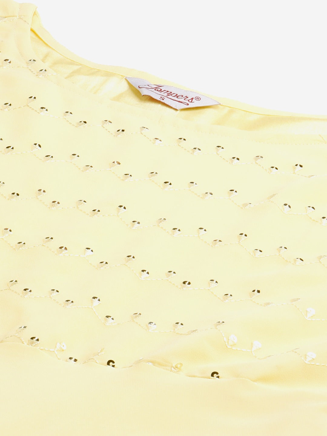 Jompers Women Yellow Embroidered Regular Sequinned Kurta with Trousers & With Dupatta | Swadesiicart