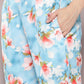 Jompers Women's Mirror work detailing, linen printed flared kurta with trousers and dupatta - Grey - Swadesiicart
