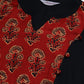 Jompers Women Black & Brown Printed Yoke Design Anarkali Kurta | Swadesiicart