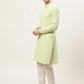 Jompers Men's Green Embroidered Kurta Payjama Sets | Swadesiicart