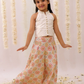 Lil Drama Mishti Off White Top and Pant Set For Girls | Swadesiicart