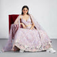 House of Panchhi Mauve Net Sequins And Thread Embroidery Lehenga Choli & Dupatta | Swadesiicart