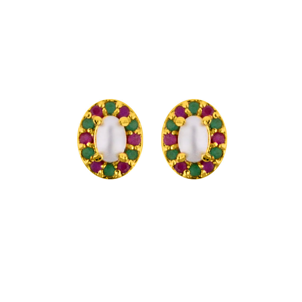 J Pearls Amaze Earrings - Real Pearl Jewelry | Swadesiicart