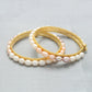 J Pearls Classic Pearl Bangles - Swadesiicart