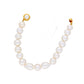 J Pearls Single Line White Pearl Bracelet - Real Pearl Jewelry - Swadesiicart