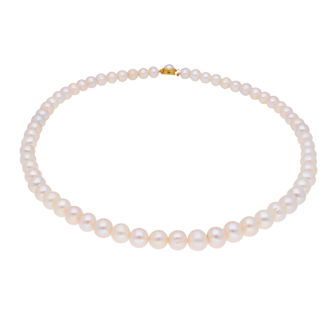 J Pearls Round Pearl Necklace - Real Pearl Jewelry | Swadesiicart