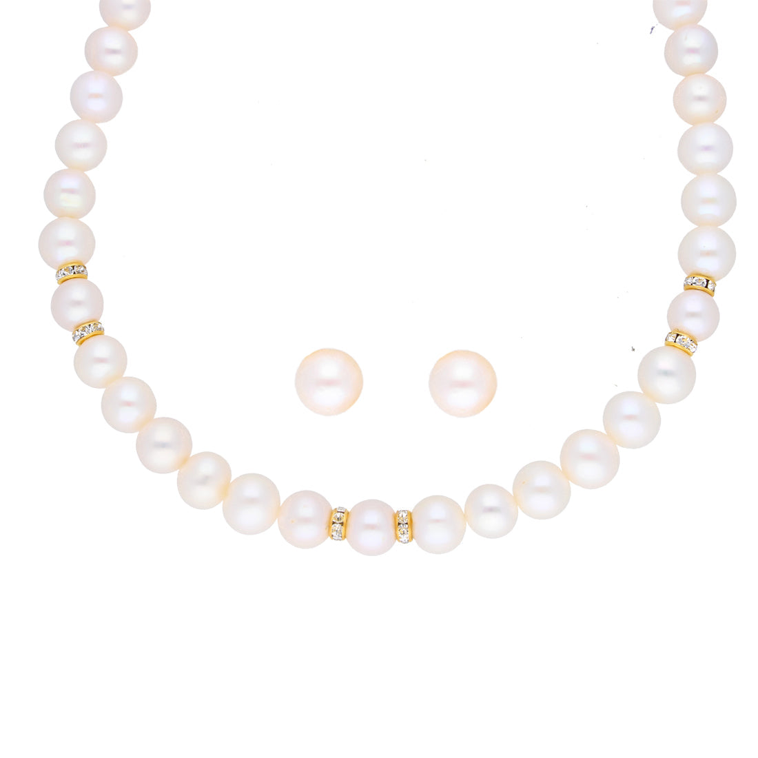 J Pearls Charming Pearl Necklace - Real Pearl Jewelry | Swadesiicart