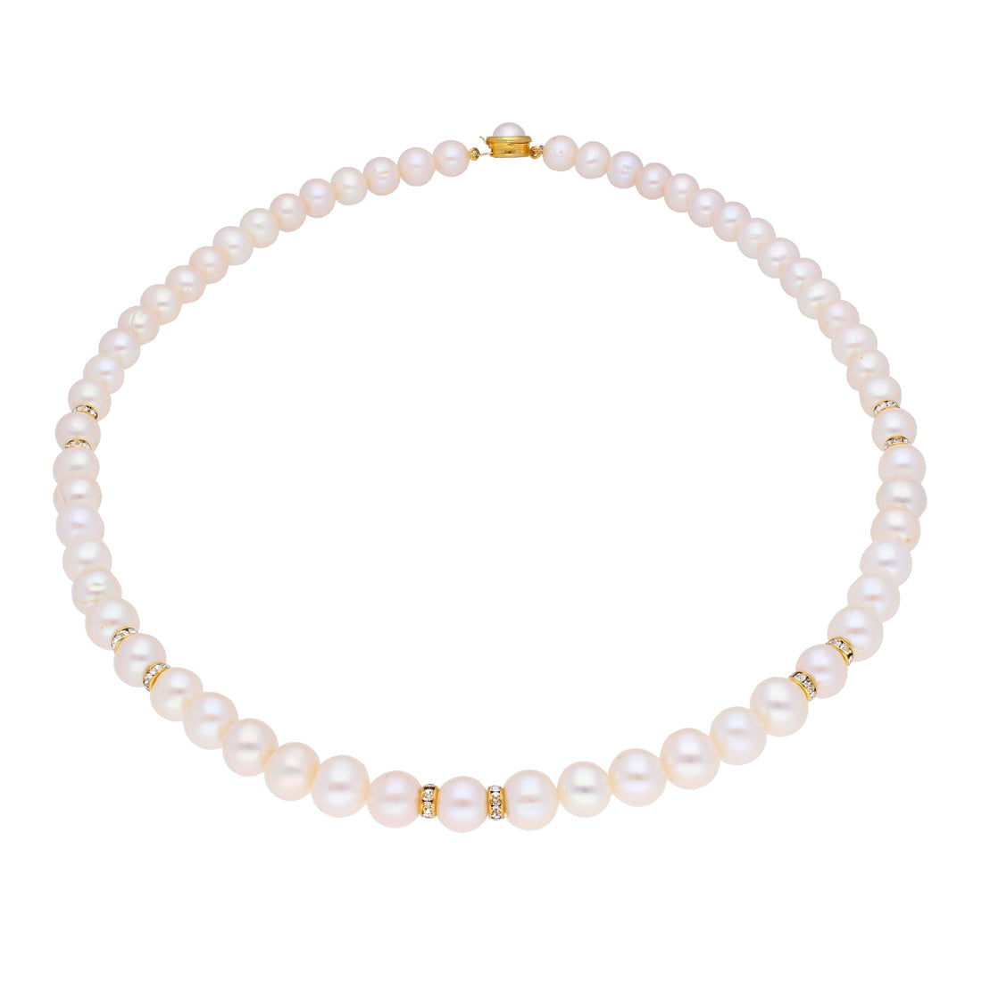 J Pearls Charming Pearl Necklace - Real Pearl Jewelry | Swadesiicart