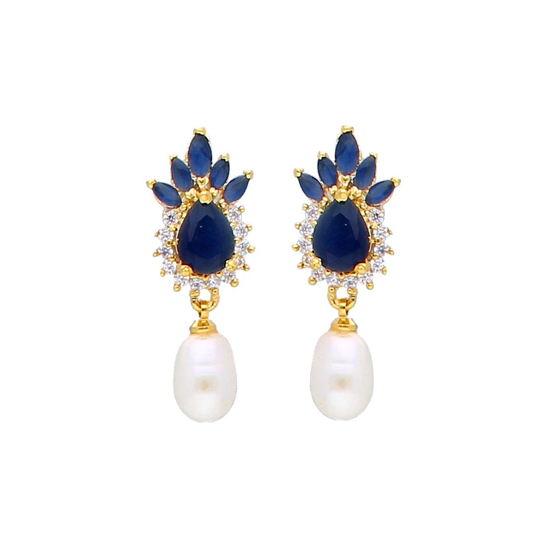 J Pearls Jaze Pearl Earrings - Real Pearl Jewelry | Swadesiicart