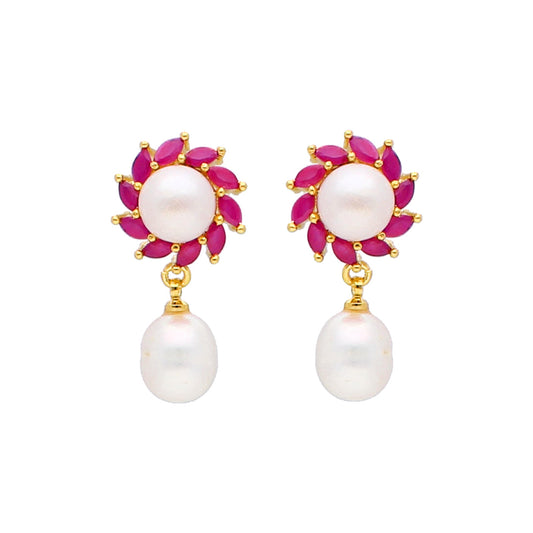 J Pearls Dhriti Pearl Earrings - Real Pearl Jewelry - J Pearls