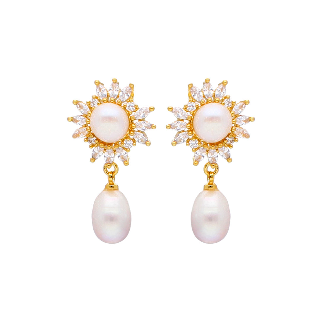 J Pearls Blazing Pearl Earrings - Real Pearl Jewelry - J Pearls