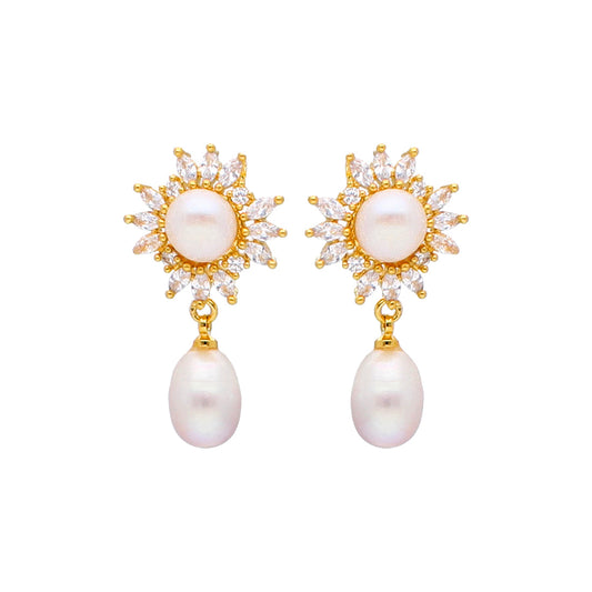 J Pearls Blazing Pearl Earrings - Real Pearl Jewelry - J Pearls