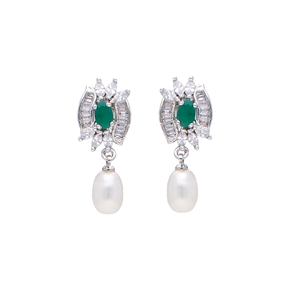 J Pearls Hrishita Pearl Earrings - Real Pearl Jewelry | Swadesiicart