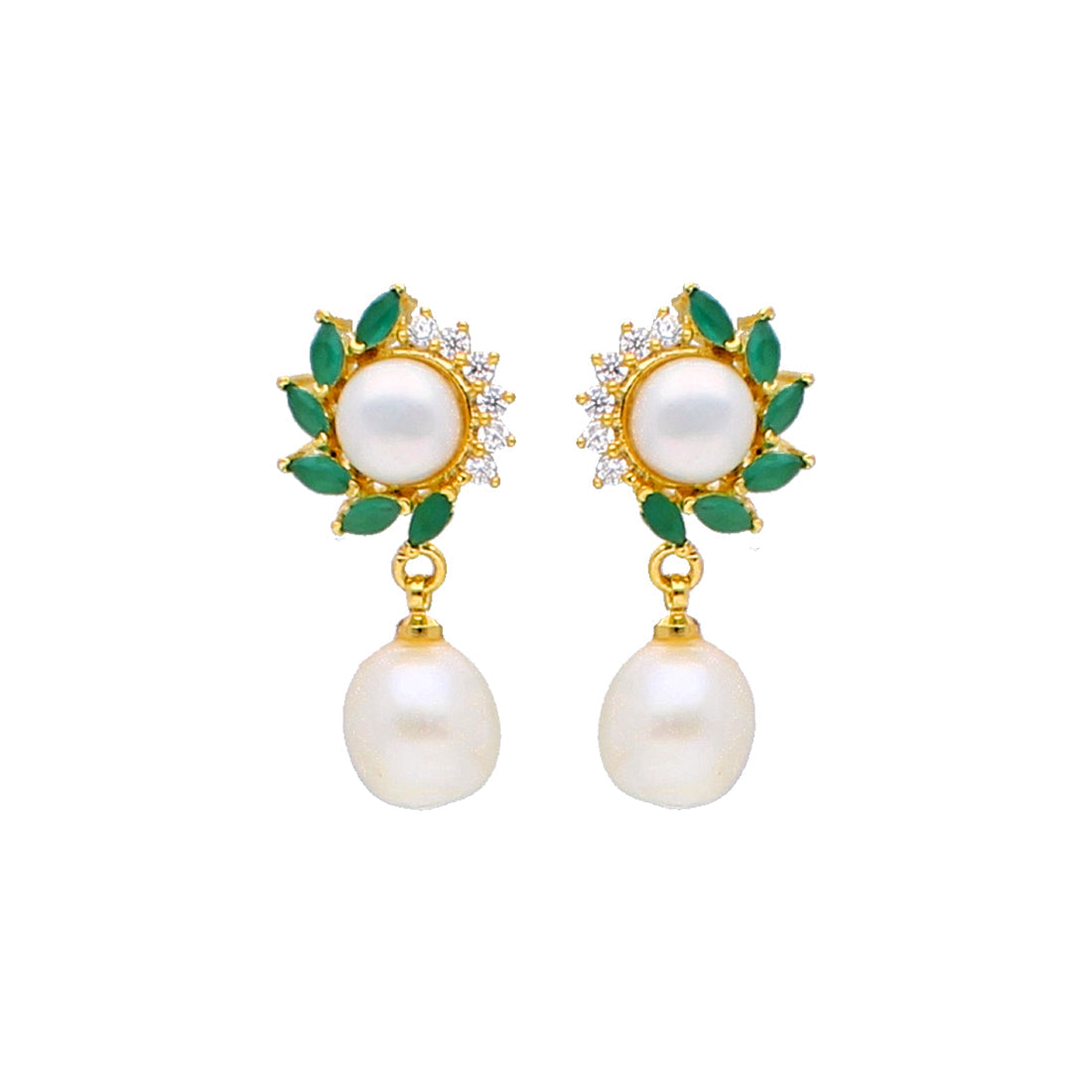 J Pearls Ruhi Pearl Earrings - Real Pearl Jewelry | Swadesiicart