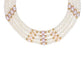 J Pearls 4 Line 4-5Mm Oval Pearl Set - Real Pearl Jewelry - Swadesiicart