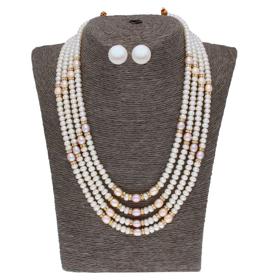 J Pearls 4 Line 4-5Mm Oval Pearl Set - Real Pearl Jewelry - J Pearls