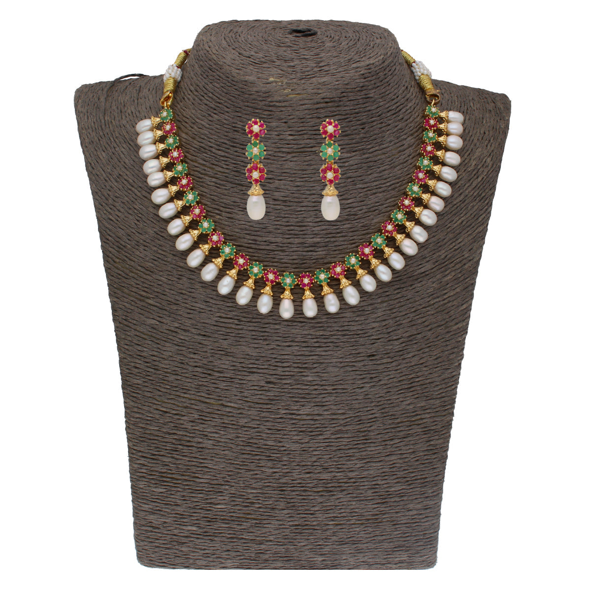 J Pearls Cherry Pearl Necklace - Real Pearl Jewelry | Swadesiicart