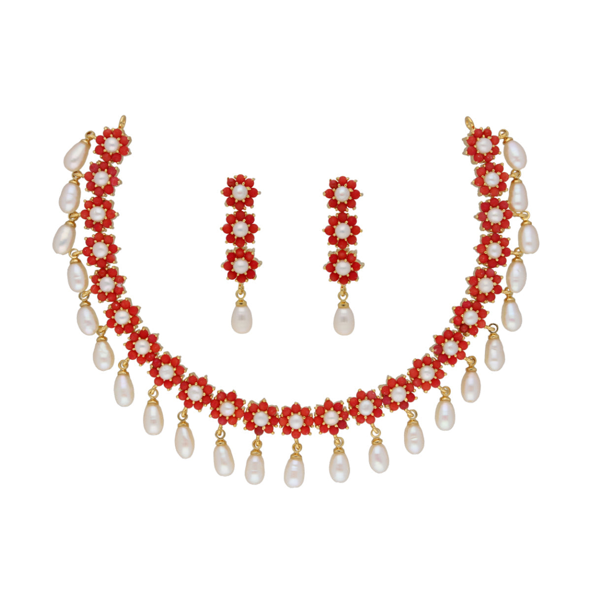 J Pearls Beautiful Pearl Necklace - Real Pearl Jewelry | Swadesiicart