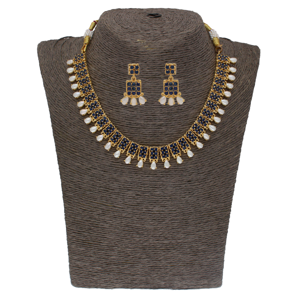 J Pearls Floral Pearl Necklace - Real Pearl Jewelry | Swadesiicart