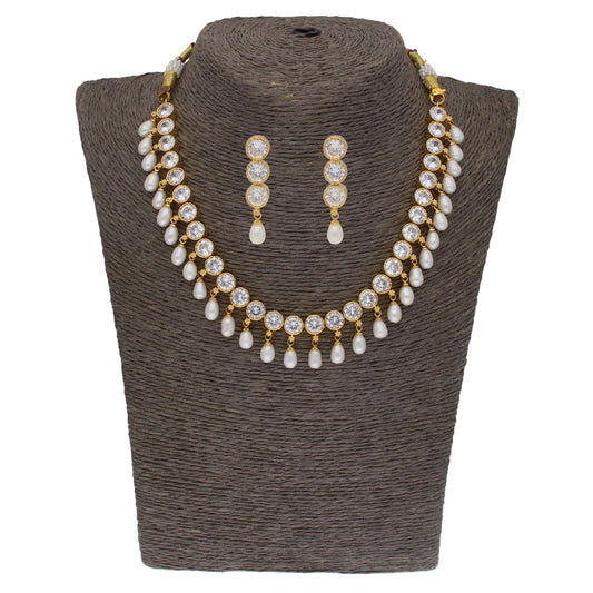 J Pearls Trendy Pearl Necklace - Real Pearl Jewelry | Swadesiicart