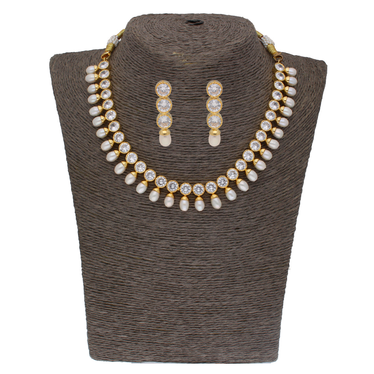 J Pearls Charming Pearl Necklace - Real Pearl Jewelry | Swadesiicart