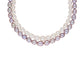 J Pearls Pahal 2 Lines Pearl Necklace Set - Real Pearl Jewelry - Swadesiicart