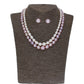 J Pearls Pahal 2 Lines Pearl Necklace Set - Real Pearl Jewelry - J Pearls