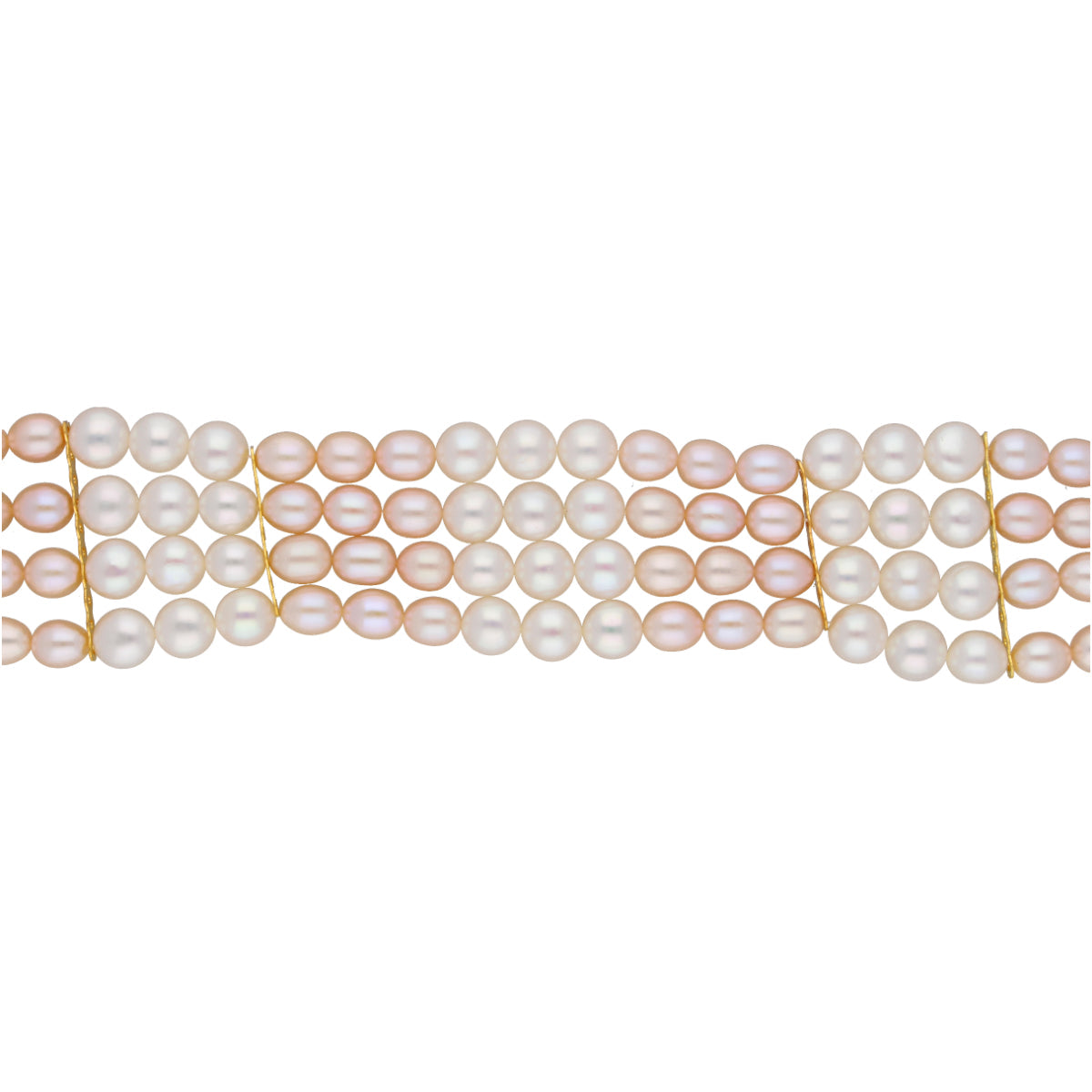 J Pearls Jabala 4 Lines Pearl Choker - Real Pearl Jewelry | Swadesiicart