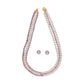 J Pearls Abhi 3 Lines Pearl Necklace Set - Real Pearl Jewelry - Swadesiicart