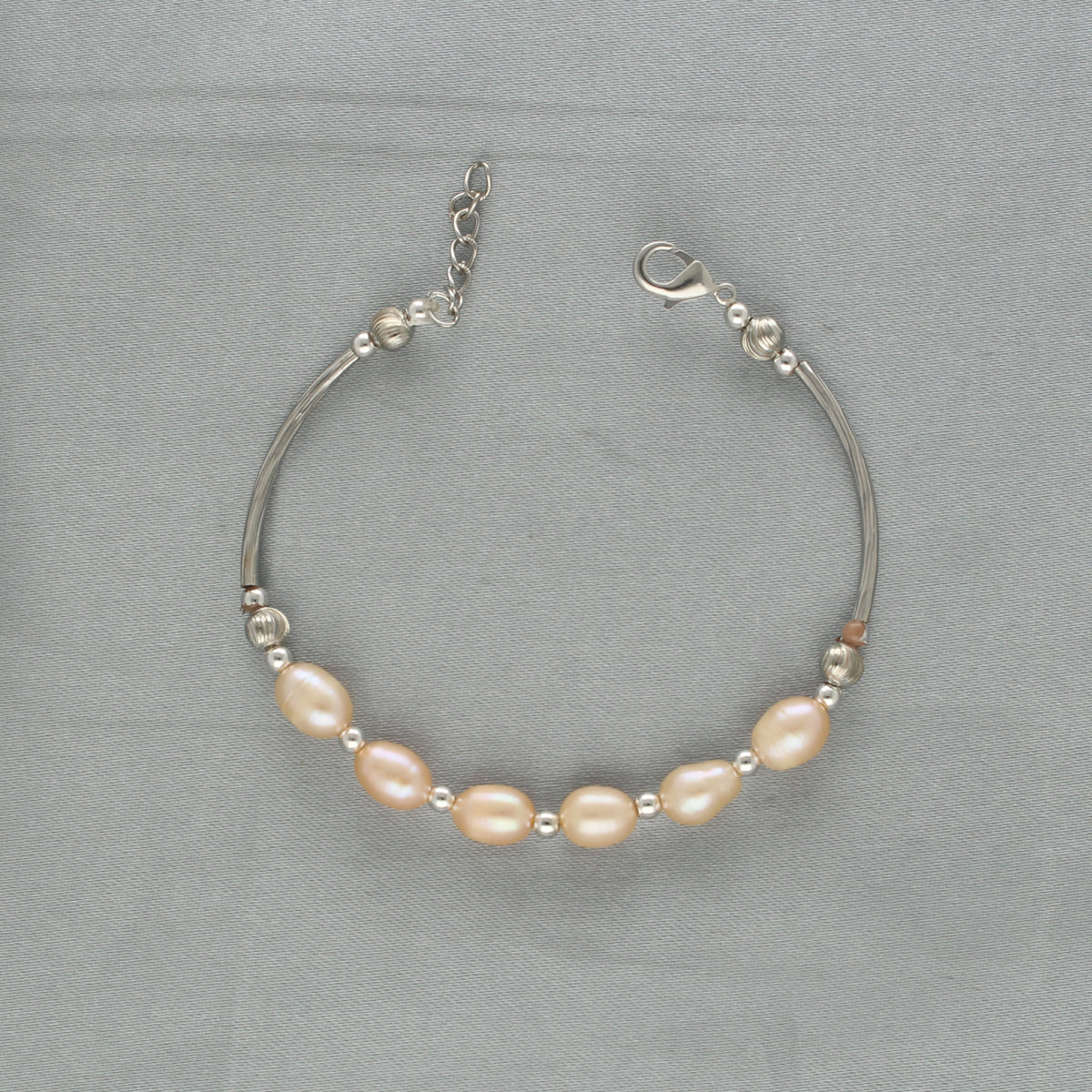 J Pearls Zivah 1 Line Pearl Bracelet - Swadesiicart