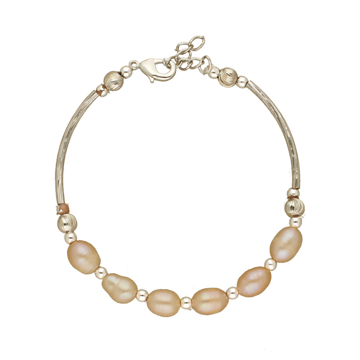 J Pearls Zivah 1 Line Pearl Bracelet - Swadesiicart
