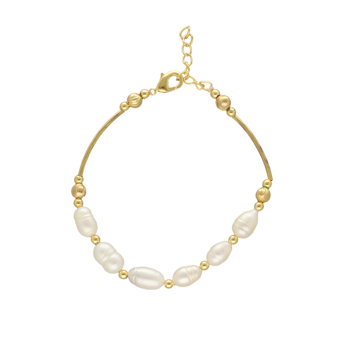 J Pearls Zenia 1 Line Pearl Bracelet - Swadesiicart