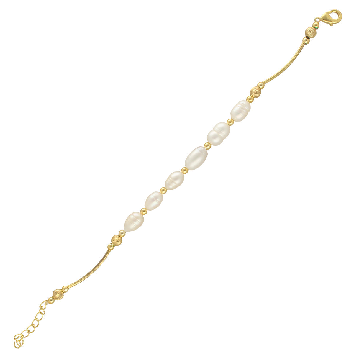 J Pearls Zenia 1 Line Pearl Bracelet - Swadesiicart