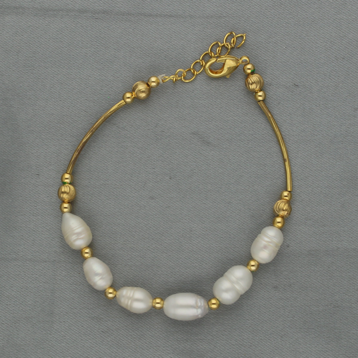 J Pearls Zenia 1 Line Pearl Bracelet - Swadesiicart