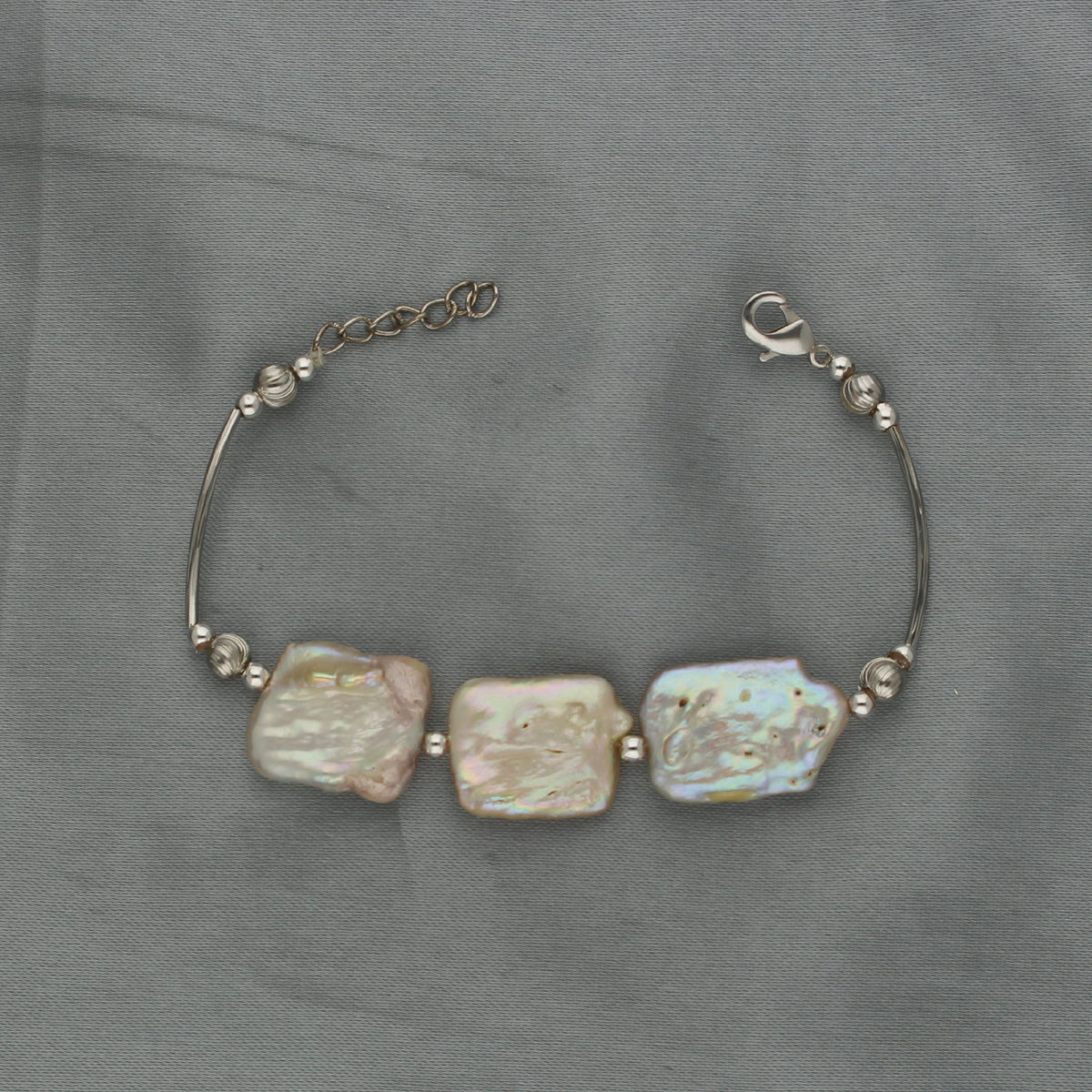 J Pearls Zarna 1 Line Pearl Bracelet - Swadesiicart