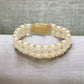 J Pearls Zaida 2 Lines Pearl Bracelet - Swadesiicart