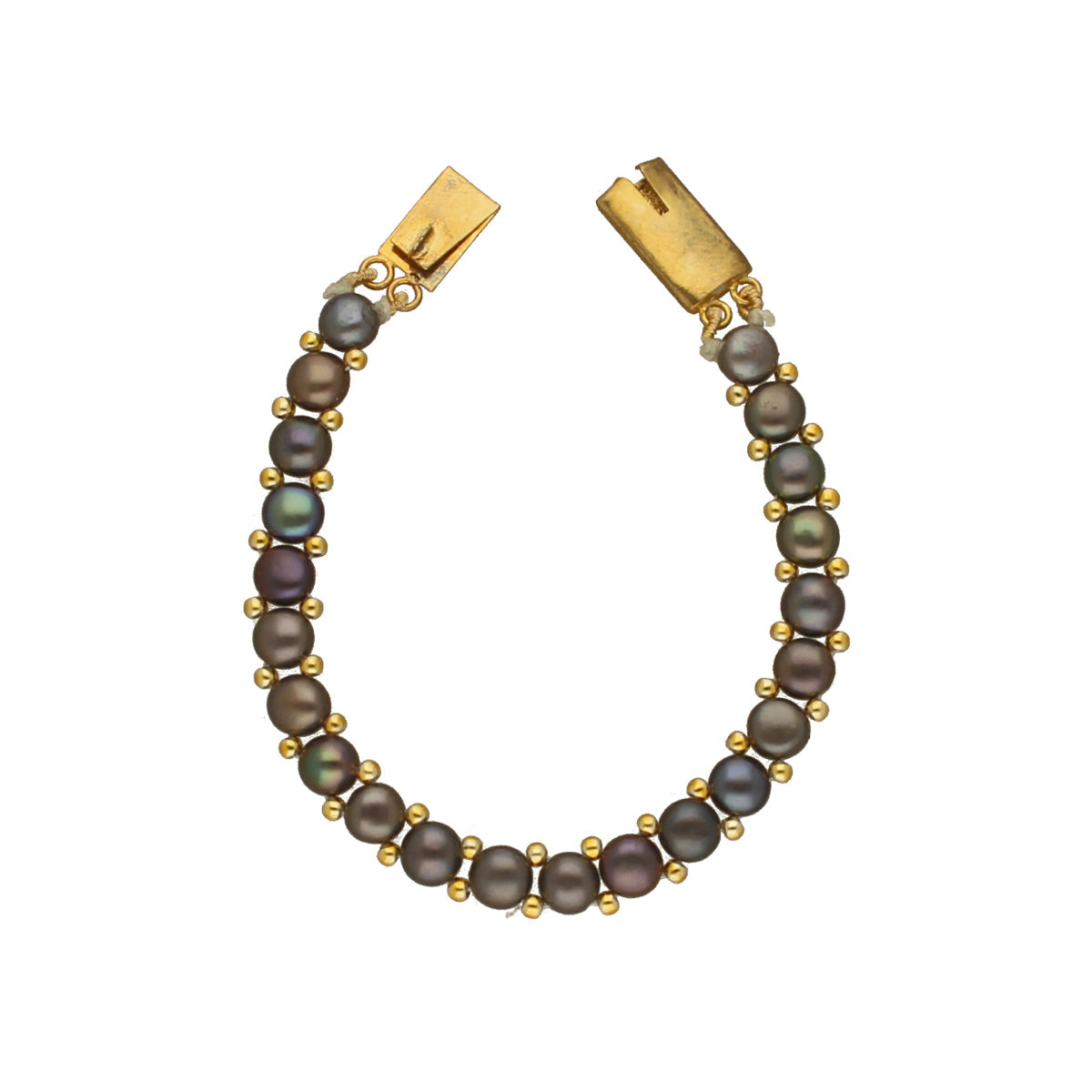 J Pearls Zaha 1 Line Pearl Bracelet - Swadesiicart
