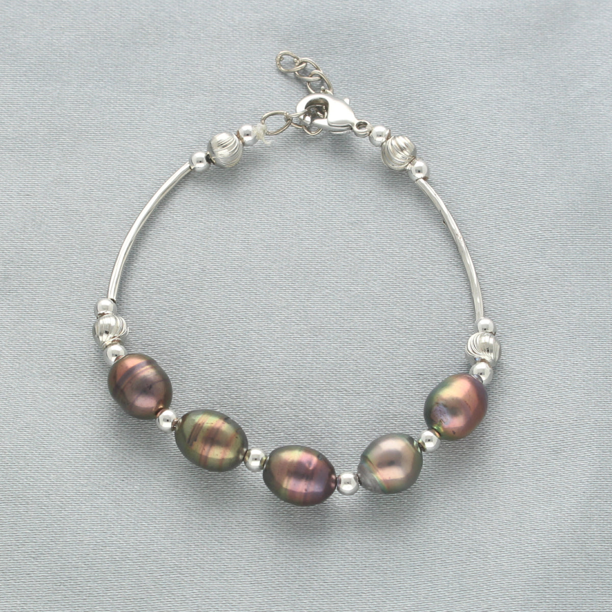 J Pearls Zara 1 Line Pearl Bracelet - Swadesiicart