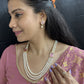 J Pearls Eva 3 String Pearl Necklace | Swadesiicart